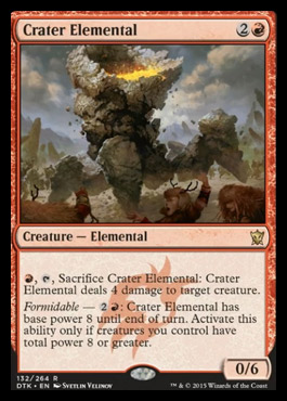 MTG: Dragons of Tarkir 132: Crater Elemental 