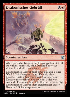 MTG: Dragons of Tarkir 134: Draconic Roar 