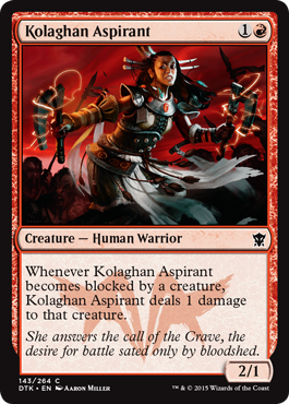 MTG: Dragons of Tarkir 143: Kolaghan Aspirant 