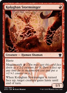 MTG: Dragons of Tarkir 145: Kolaghan Stormsinger 