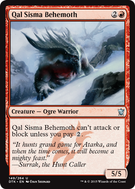 MTG: Dragons of Tarkir 149: Qal Sisma Behemoth 