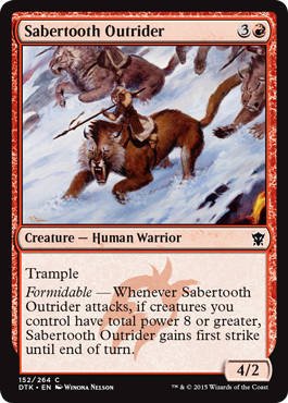 MTG: Dragons of Tarkir 152: Sabertooth Outrider 