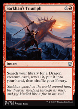 MTG: Dragons of Tarkir 154: Sarkhans Triumph 