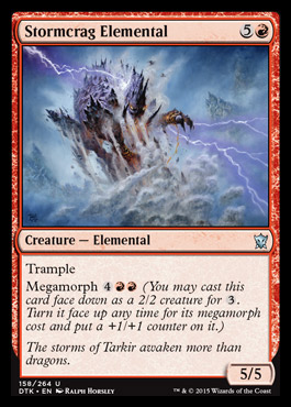 MTG: Dragons of Tarkir 158: Stormcrag Elemental 