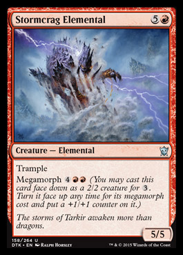 MTG: Dragons of Tarkir 158: Stormcrag Elemental 