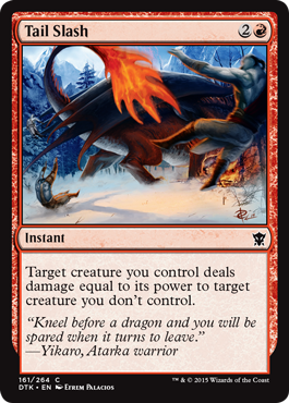 MTG: Dragons of Tarkir 161: Tail Slash 