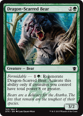 MTG: Dragons of Tarkir 183: Dragon-Scarred Bear 