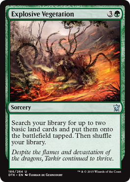 MTG: Dragons of Tarkir 186: Explosive Vegetation 