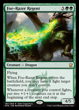 Magic: Dragons of Tarkir 187: Foe-Razer Regent (Tarkir Dragonfury Promo) 