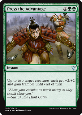 MTG: Dragons of Tarkir 196: Press the Advantage 