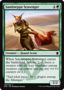 MTG: Dragons of Tarkir 200: Sandsteppe Scavenger 