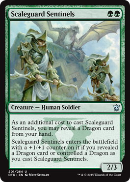 MTG: Dragons of Tarkir 201: Scaleguard Sentinels 