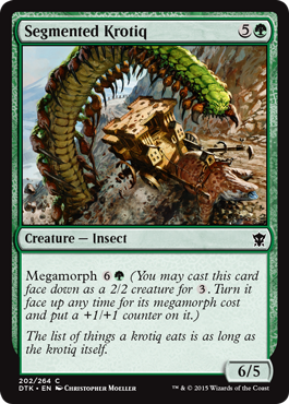 MTG: Dragons of Tarkir 202: Segmented Krotiq 
