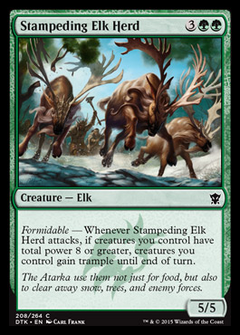 MTG: Dragons of Tarkir 208: Stampeding Elk Herd 