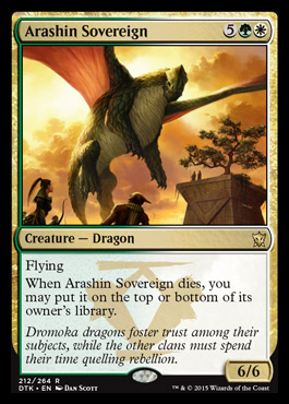 Magic: Dragons of Tarkir 212: Arashin Sovereign 