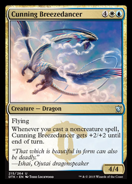 MTG: Dragons of Tarkir 215: Cunning Breezedancer 