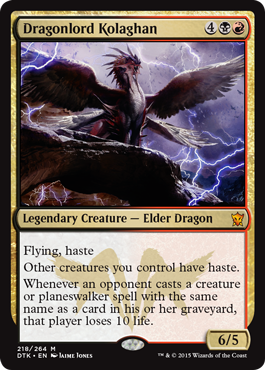 MTG: Dragons of Tarkir 218: Dragonlord Kolaghan 