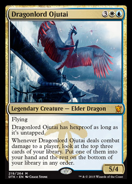 MTG: Dragons of Tarkir 219: Dragonlord Ojutai 