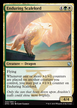 MTG: Dragons of Tarkir 222: Enduring Scalelord 