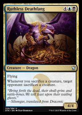MTG: Dragons of Tarkir 229: Ruthless Deathfang 