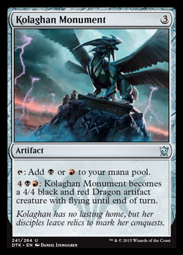 MTG: Dragons of Tarkir 241: Kolaghan Monument 