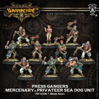 Warmachine: Mercenaries  (41106): Press Gangers, Privateer Sea Dog Unit 