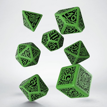 Q-Workshop: 7 Dice Set- Call Of Cthulhu: Outer Gods - Cthulhu 