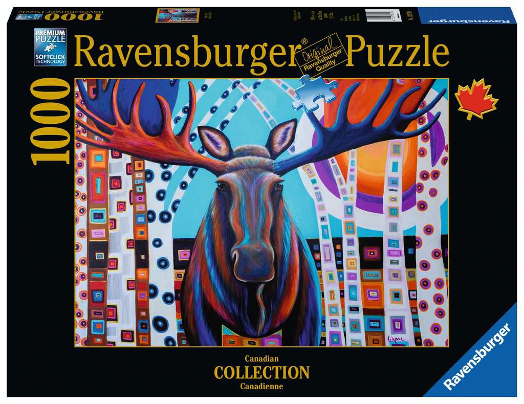 Ravensburger Puzzles (1000): Canadian Collection- Winter Moose 