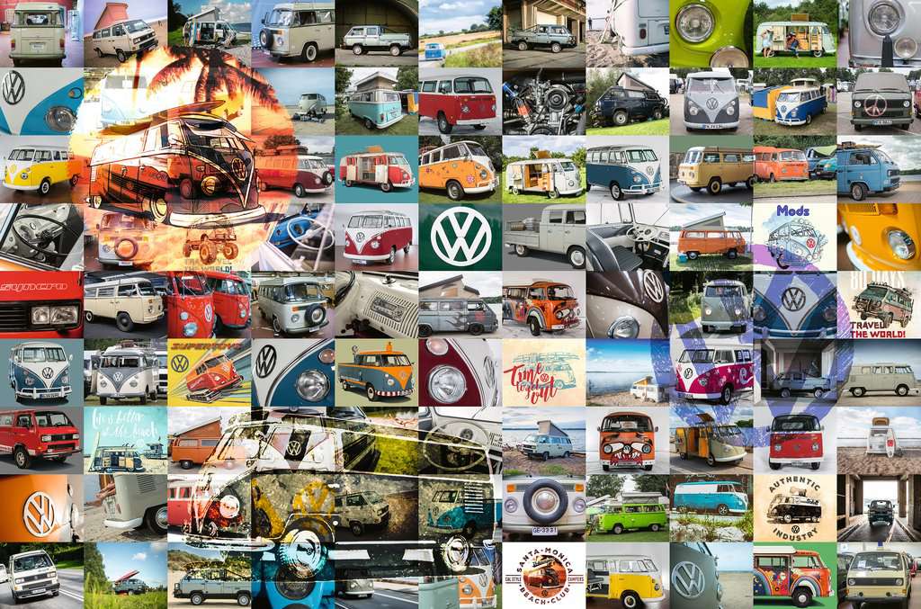 Ravensburger Puzzles (3000): 99 VW Campervan Moments 