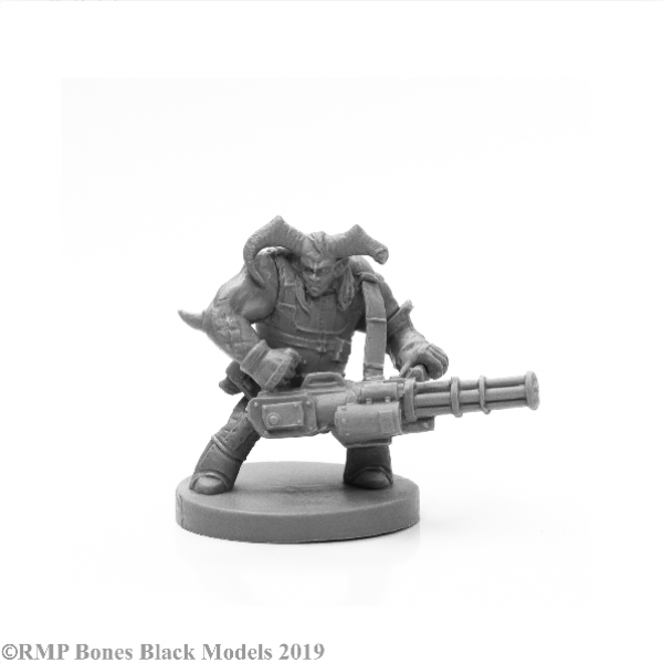 Reaper Bones Black: Caine, Cyber-Troll 