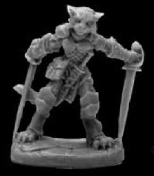 Reaper Bones Black: Catfolk Rogue 