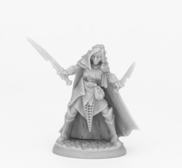 Reaper Bones Black: Dark Elf Female Warrior 