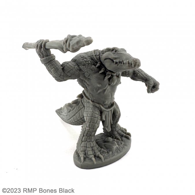 Reaper Bones Black: GATORMAN W/ SPEAR 