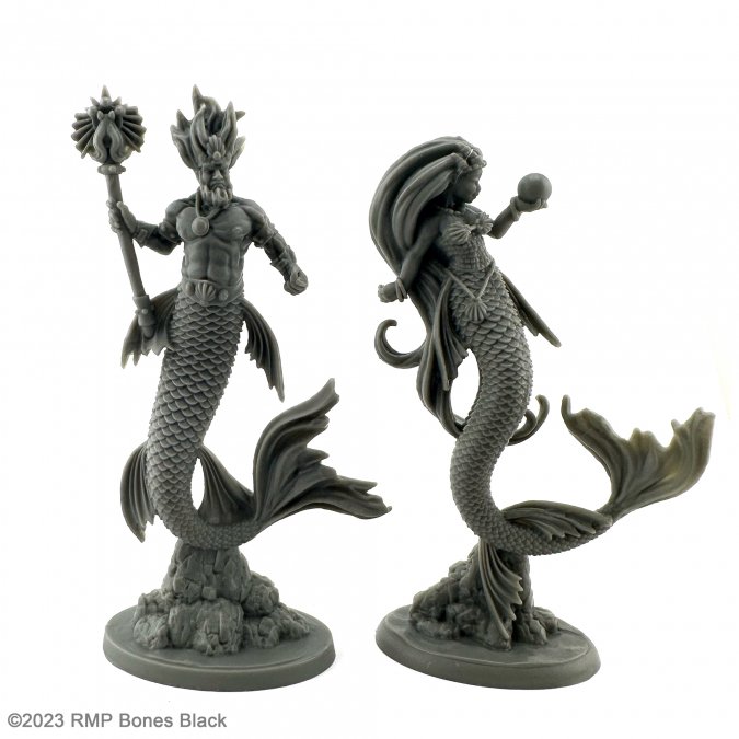 Reaper Bones Black: Mermaid King and Queen 