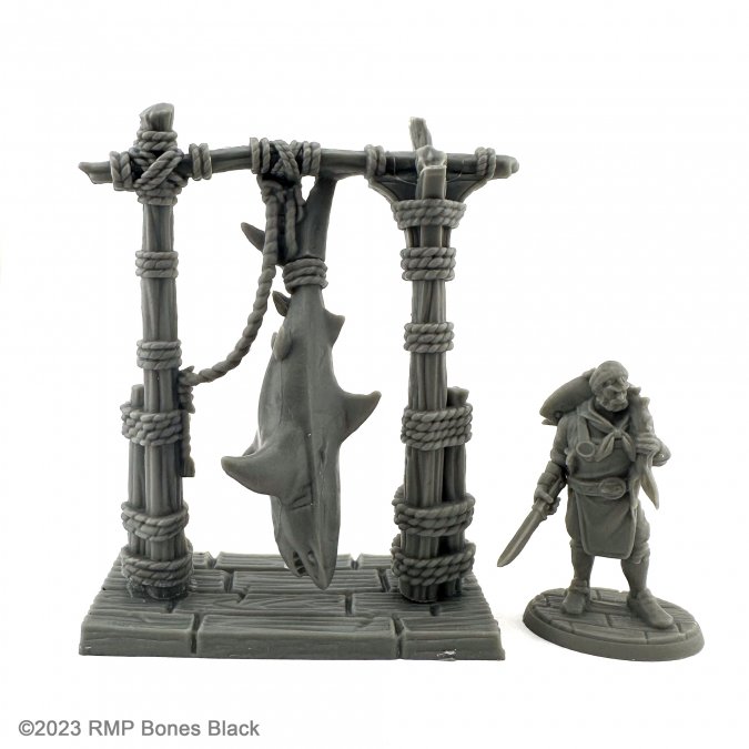 Reaper Bones Black: SHARK BUTCHER 