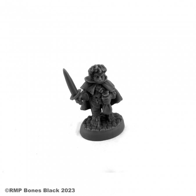 Reaper Bones Black: Stitch Thimbletoe, Halfling Thief 