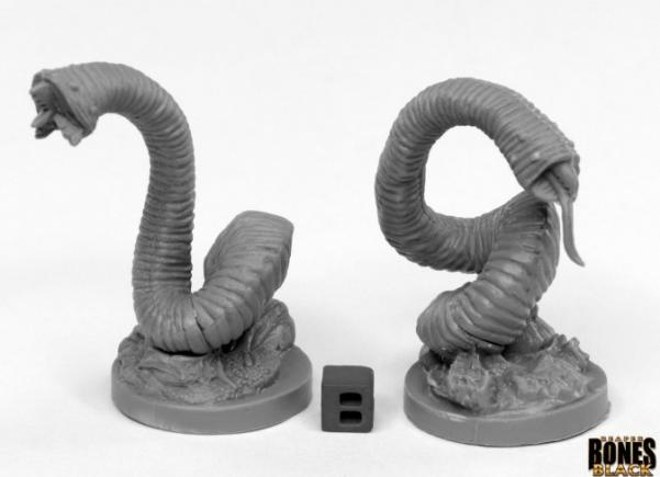 Reaper Bones Black: Giant Leeches 