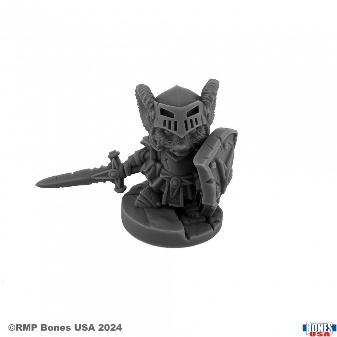 Reaper Legends: Mousling, Knight of the Flame Wyrm on Foot 