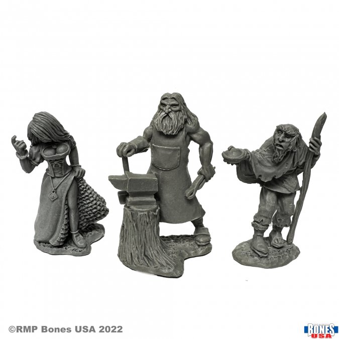 Reaper Legends: Townsfolk (Strumpet, Blacksmith, Beggar) 