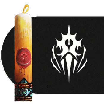 Ritual Candle Dice Tube: Crest of Dragon 