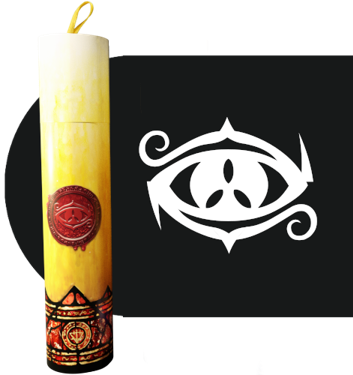 Ritual Candle Dice Tube: Eye of Chaos 