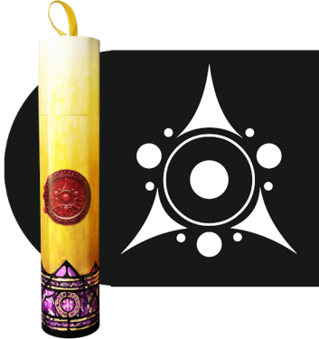 Ritual Candle Dice Tube: Sigil of the Dreamlands 