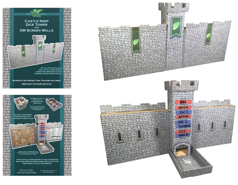 Role 4 Initiative: Castle Keep Dice Tower and DM Screen Walls 