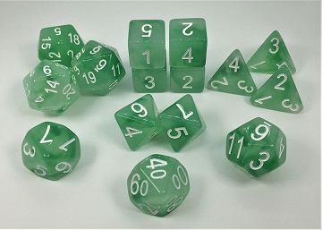 Role 4 Initiative: Polyhedral 15 Dice Set: DRYADS GROVE 