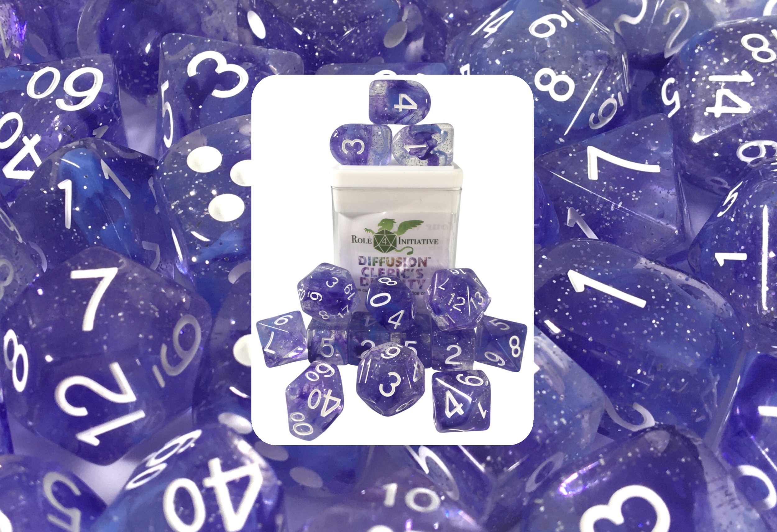 Role 4 Initiative: Polyhedral 15 Dice Set: Diffusion Clerics Divinity [Arch/ Balanced]  