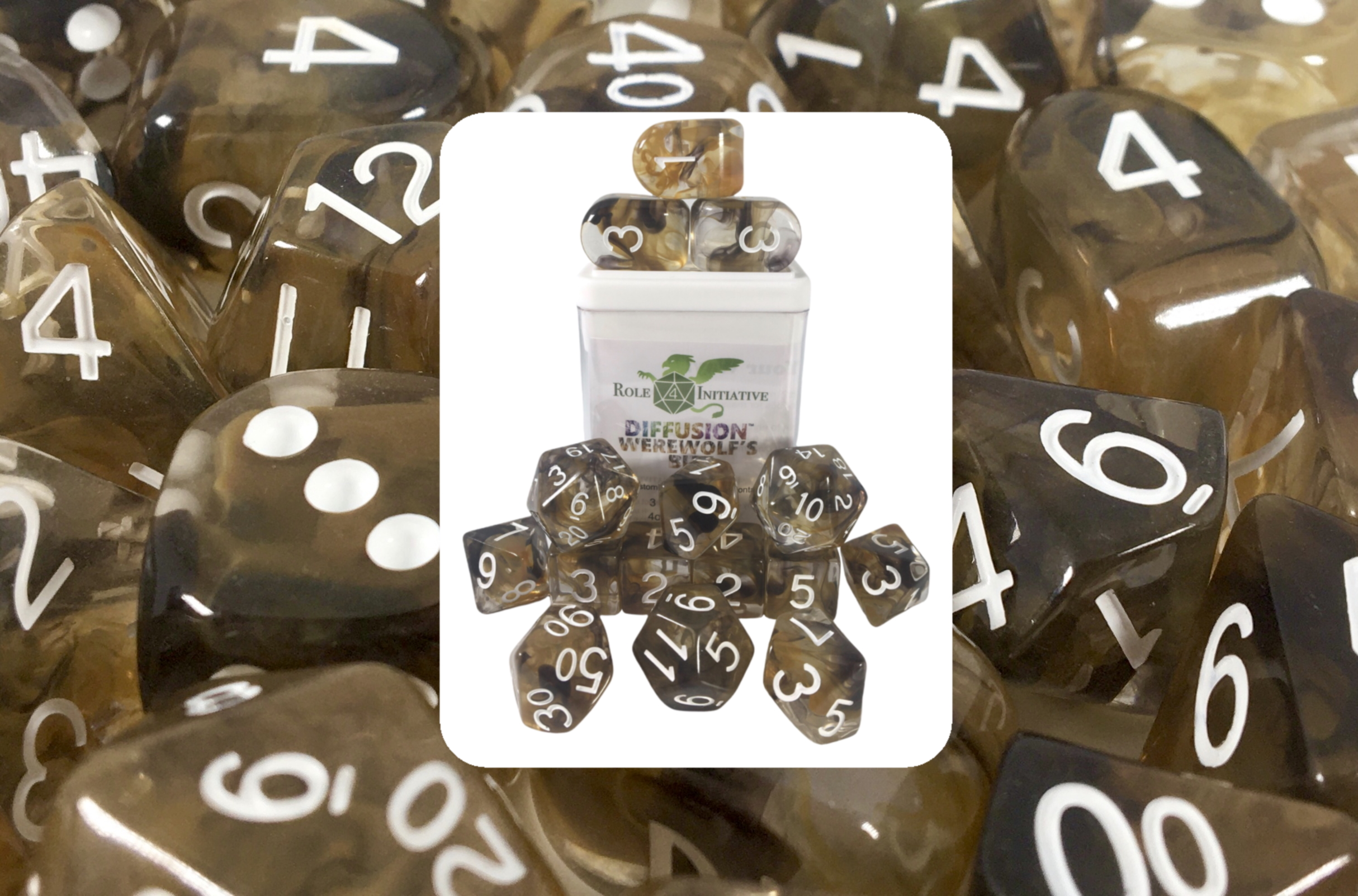 Role 4 Initiative: Polyhedral 15 Dice Set: Diffusion Werewolfs Bite 