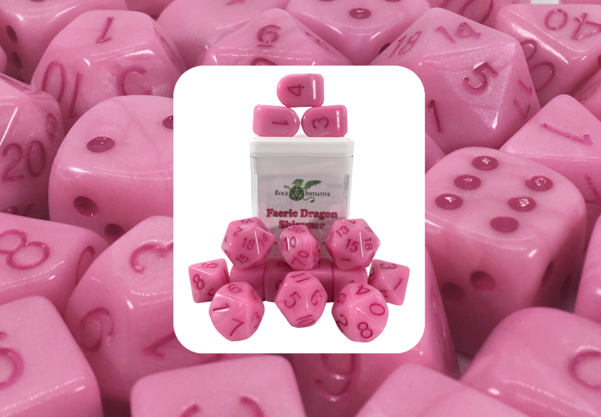 Role 4 Initiative: Polyhedral 15 Dice Set: Faerie Dragon Shimmer (Arch D4) 