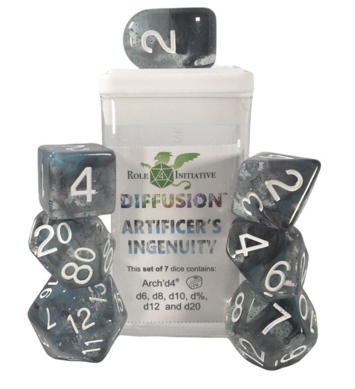 Role 4 Initiative: Polyhedral 7 Dice Set: Symbol: Artificers Ingenuity Arch D4 