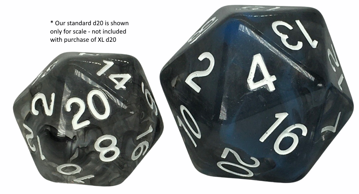 Role 4 Initiative XL D20: Midnight 