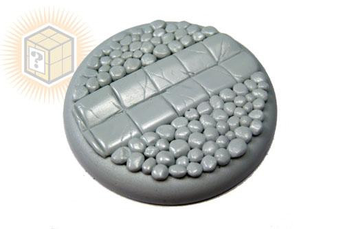 Secret Weapon Miniatures: Cobblestone Bases: 50mm #2 Round Lip 